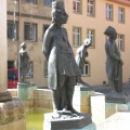 Bergmaurer - Figur des Knappenbrunnens in Eisleben (Foto Sauerzapfe)