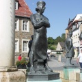 Schmied - Figur des Knappenbrunnens in Eisleben (Foto Sauerzapfe)