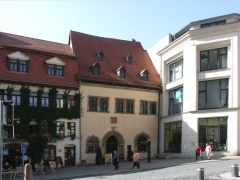 Martin Luthers Sterbehaus in Eisleben (Foto Sauerzapfe)