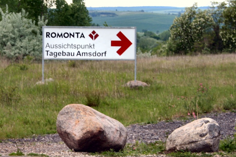 Aussichtspunkt Tagebau Amsdorf (Foto Dr. S. König – 2007) 