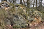 Felswand aus stark verkarsteten Gips im südlichen Gipssteinbruch (Foto Dr. S. König) 