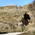 Geotop Hanganschnitt Wormsleben - Erosionsrinne (Foto Dr. König)