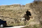 Geotop Hanganschnitt Wormsleben - Erosionsrinne (Foto Dr. König)
