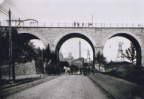 Historische Aufnahme der Millionenbrücke im Hintergrund die Krughütte (Archiv Hammann)