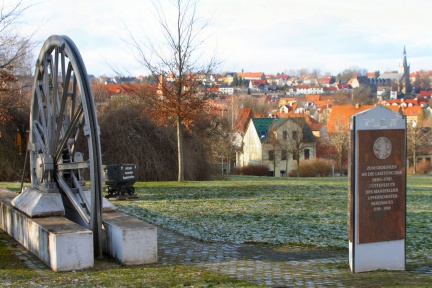 Denkmal Mansfelder Berg- und Hüttenwesen - ursprünglicher Standort (Foto Dr. S. König - 2013) 