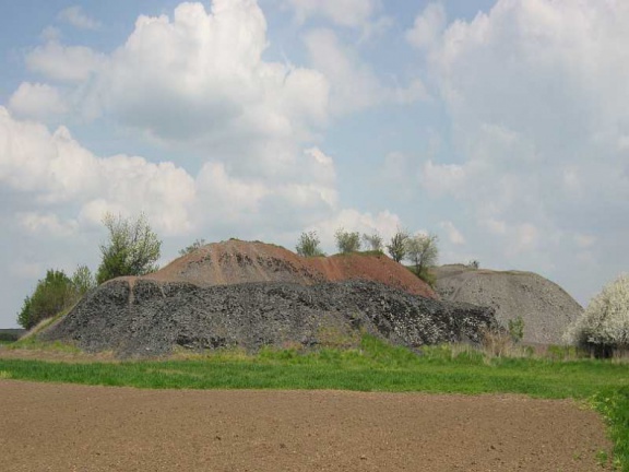   Halde des Lichtloches 23 Z aus westlicher Richtung (Foto G. Roswora, 2013) 