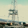 Der Teufturm für den Bohrschacht Brücken 1 1972 (Archiv Spilker)