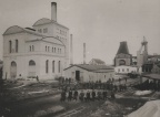 Die Ernst-Schächte um 1900, links Schacht 4 im Malakowturm (Archiv Spilker)