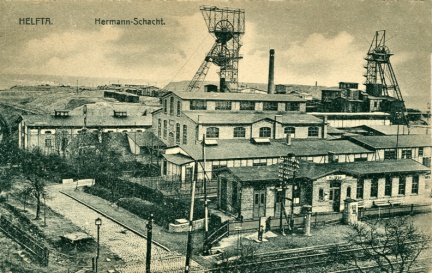 Hermannschächte bei Helfta ca. 1910 (Sammlung Dr. König)
