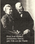 Ernst Bernhard Graf Vitzthum von Eckstädt mit Ehefrau