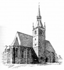St. Annenkirche Zeichnung von Gustav Sommer 