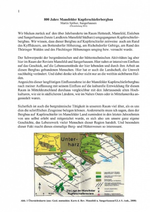 800 Jahre Mansfelder Kupferschieferbergbau-S.1 Spilker 2016