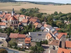Blick auf Mansfeld vom Schloss (Foto Sauerzapfe)