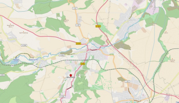 Die Wipper im Raum Mansfeld (OpenStreetMap)