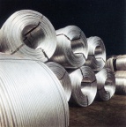 Aluminium DGW-Draht (Foto Mansfeld-Kombinat - Exportbroschüre 3)