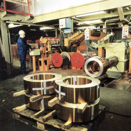 Aluminium-Haftlackband (Foto Mansfeld-Kombinat - Exportbroschüre 3)