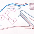 Lageplan der Neuen Hütte um 1800  (Quelle Infotafel am Standort)