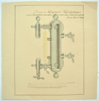 Wasserstandzeigers an der Dampffördermaschine unter dem Erdmannschachte - Herkunft/Rechte: Mansfeld-Museum im Humboldt-Schloss (CC BY-NC-SA)