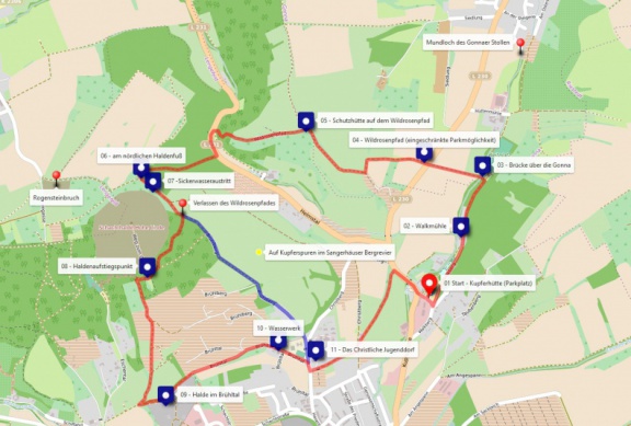 Tour 5 OS Karte