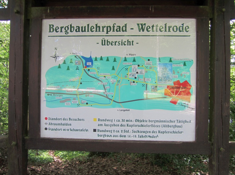 Bergbaulehrpfad Wettelrode Übersicht (Quelle-Von Markscheider - Eigenes Werk, CC BY-SA 4.0, httpscommons.wikimedia.orgwindex.phpcurid=60121753)