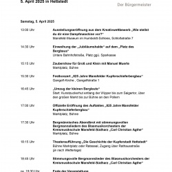 Auftaktveranstaltung 5.4.25 in Hettstedt