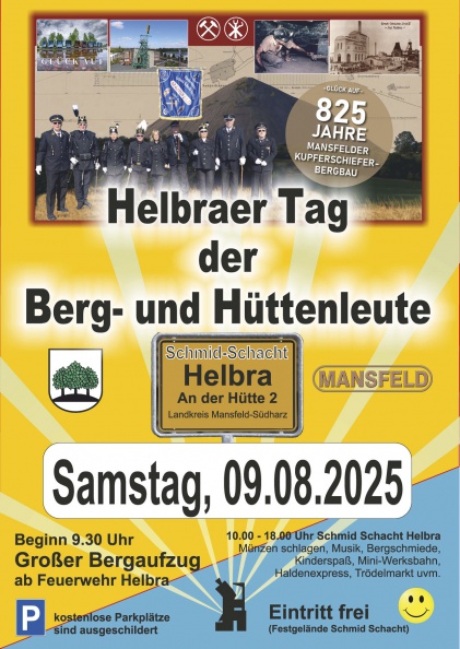 Plakat Schmidschacht 9.8.25