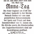 Anna-Tag Einladung 2025