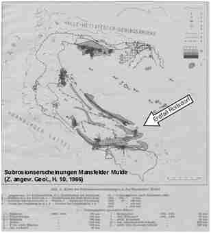 Subrosionskarte der Mansfelder Mulde (Archiv Spilker) 